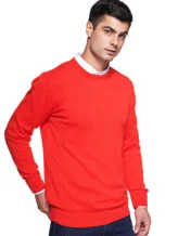 Muški džemper od pamuka sa okruglim izrezom