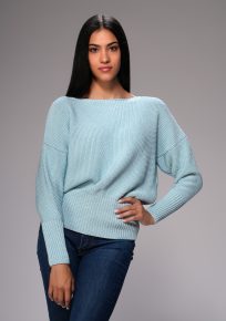 džemper svetlo plavi